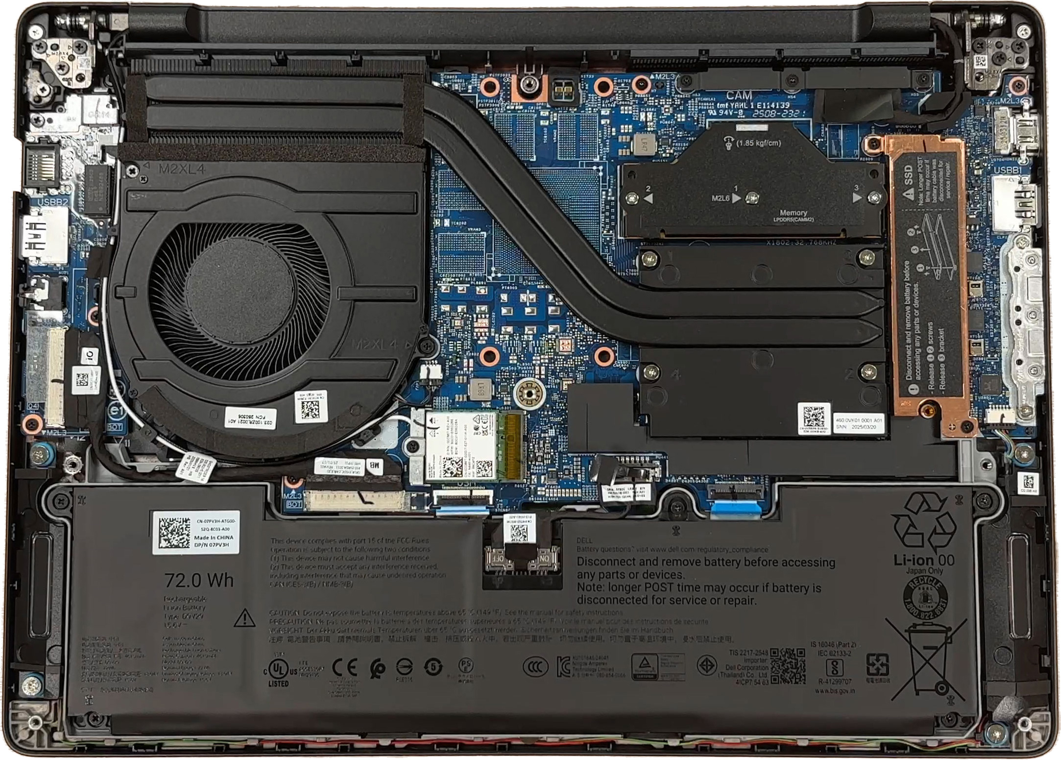 How to replace and fix Dell Pro Max 14 MC14250 MC14255 gray backlit US keyboard 0PJG7 0RW20C (Dell Pro Max 14 (MC14250))